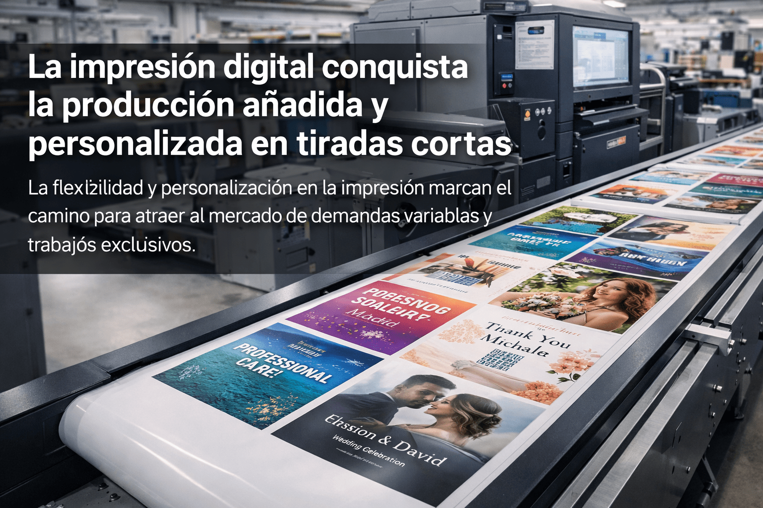 Impresión digital moderna en acción