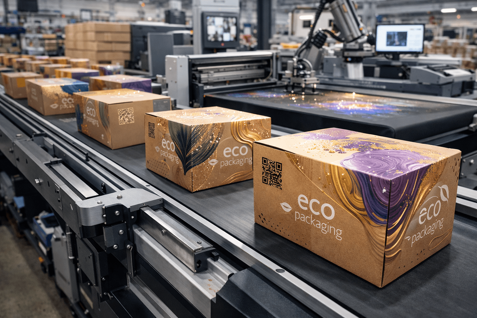 Producción de cajas ecológicas de lujo