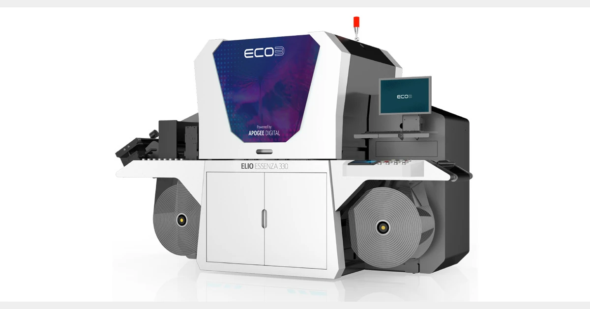 ECO3 ELIO Essenza 330, prensa digital de etiquetas de la gama ELIO