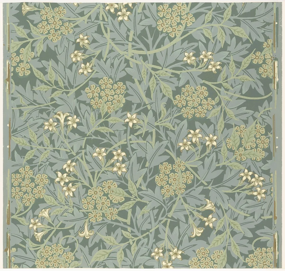 Jasmine, papel pintado estampado de William Morris