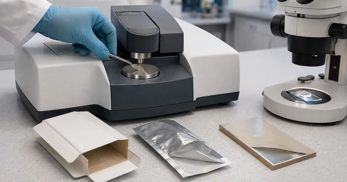 Identificación de resinas en cajas y envases terminados: cómo elegir los ensayos y validar la conclusión