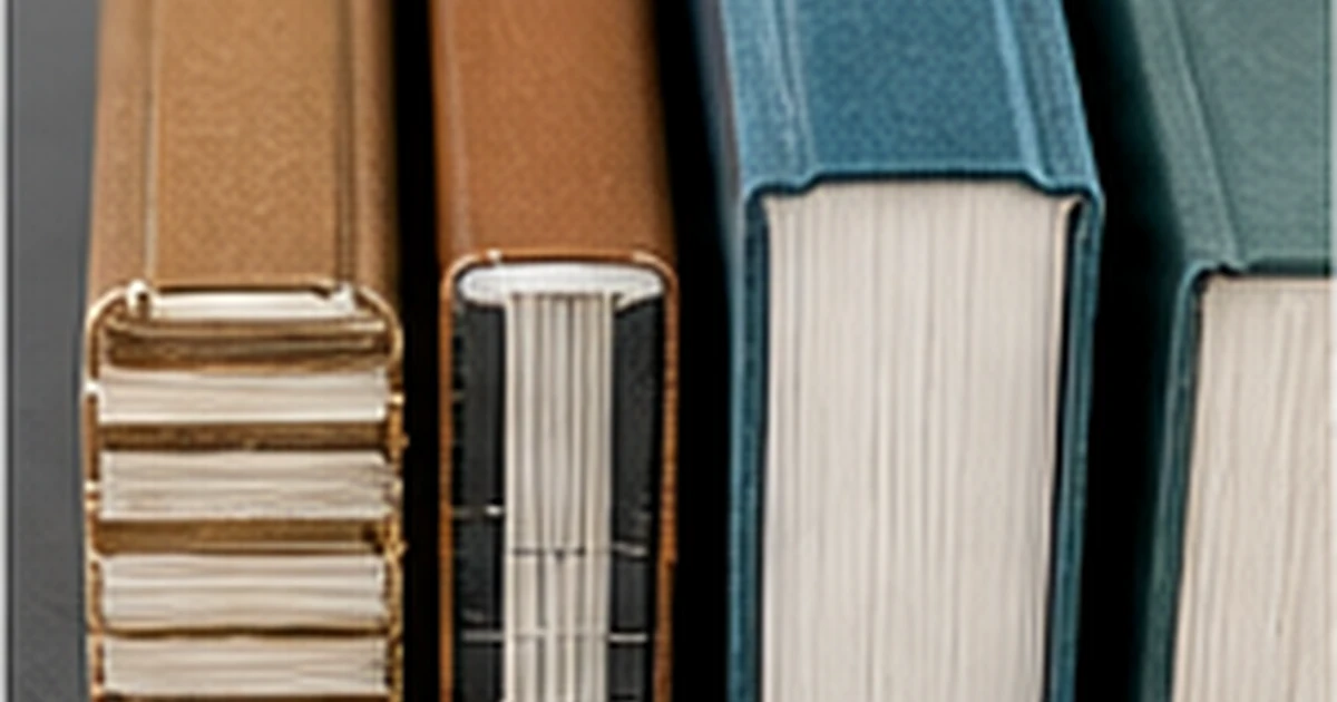 Diferentes tipos de encuadernación de libros y publicaciones
