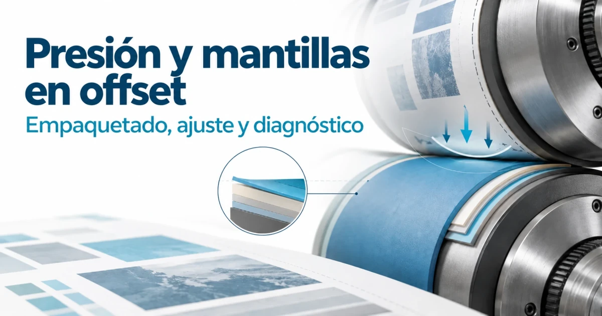 Presión y mantillas en offset: empaquetado, ajuste y diagnóstico
