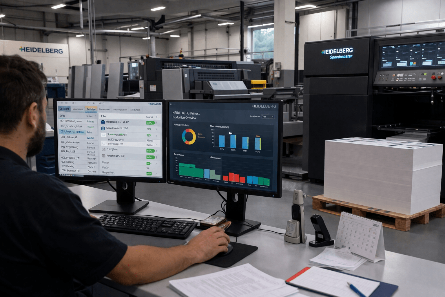 Inteligencia artificial aplicada al workflow de impresión offset y digital (Prinect)