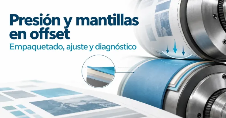 Presión y mantillas en offset: empaquetado, ajuste y diagnóstico