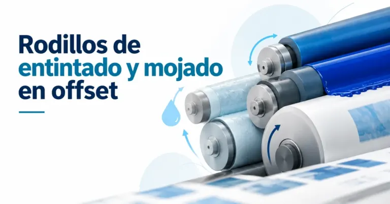 Rodillos de entintado y mojado en offset: imagen temporal de entradilla